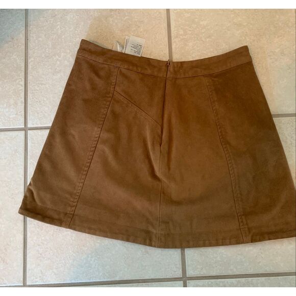 Abercrombie & Fitch Brown Faux Suede Mini Skirt - Picture 5 of 7